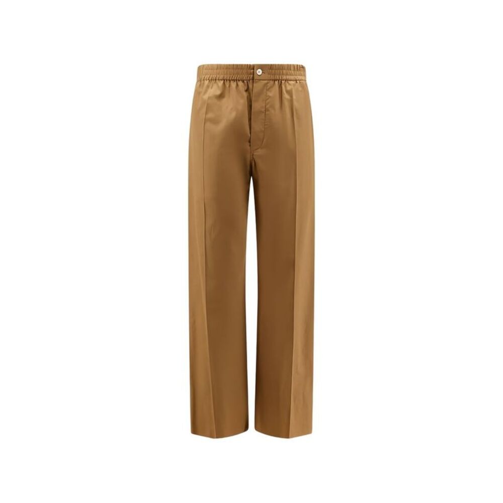 Celine Men Cotton And Linen Blend Trousers